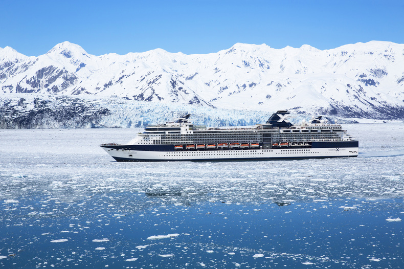Celebrity Millennium, ML, Alaska, Hubbard Glacier, ship exterior, glacier, ice
