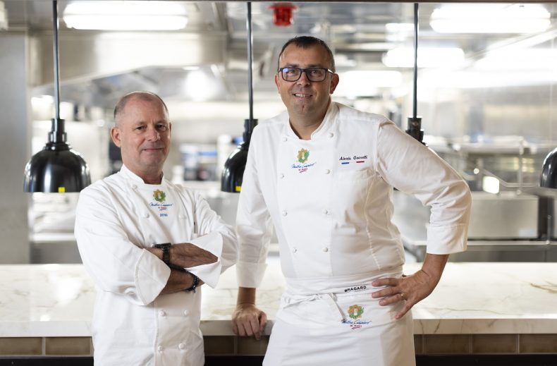 Chef Eric Barale, left, and Chef Alexis Quaretti, right